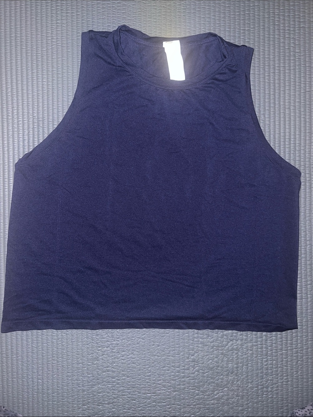 Fabletics Navy Tank Top - Stretch Activewear